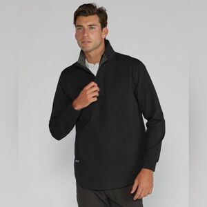 BYLT Premium Basics Elite Fairway Drop - Cut Pullover Black Shirt Jacket, Sz L